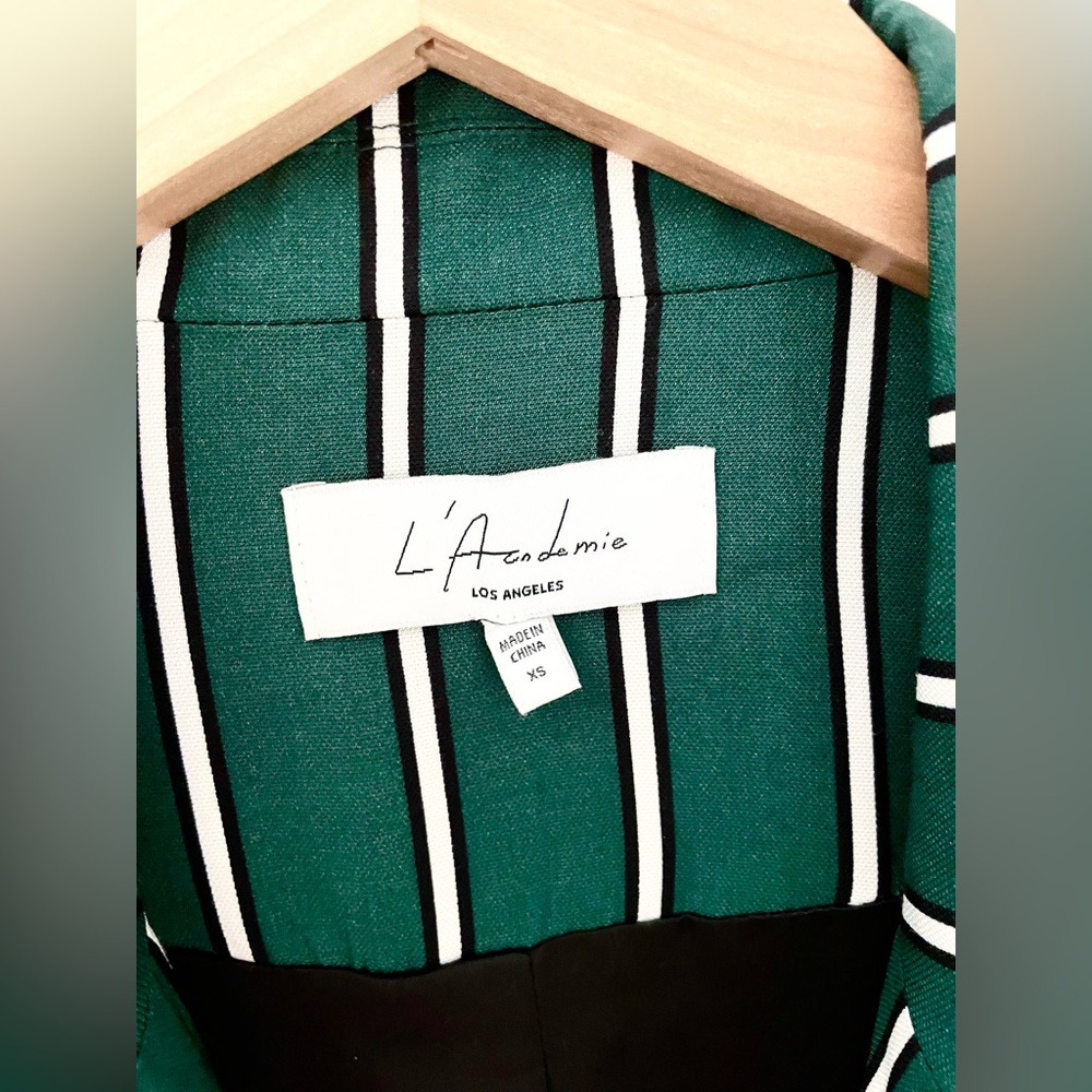 LACADEMIE green wrap tie blazer XS - Picture 6 of 7